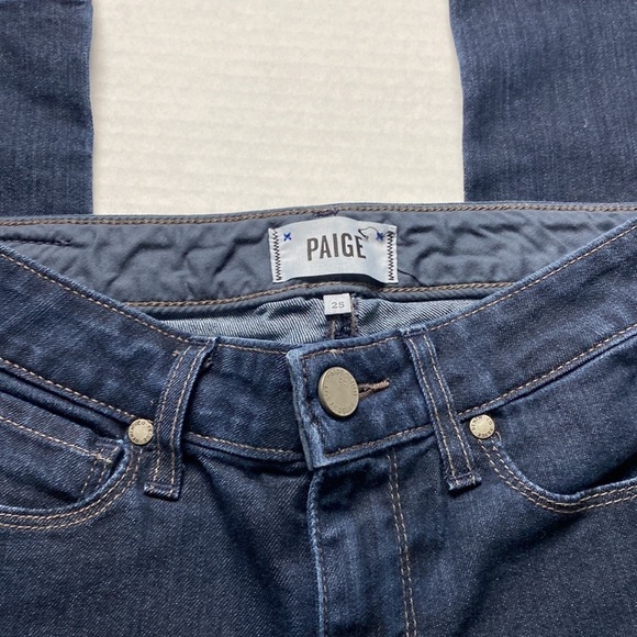 Paige Denim Skyline Carson Dark-Wash Skinny Jeans - Picture 3 of 6